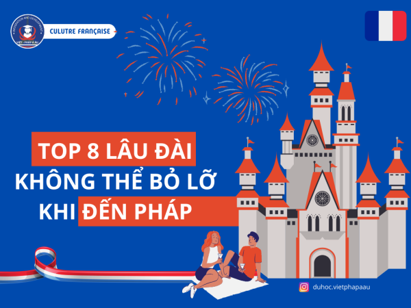 Top 8 lâu đài không thể bỏ lỡ khi đến Pháp
